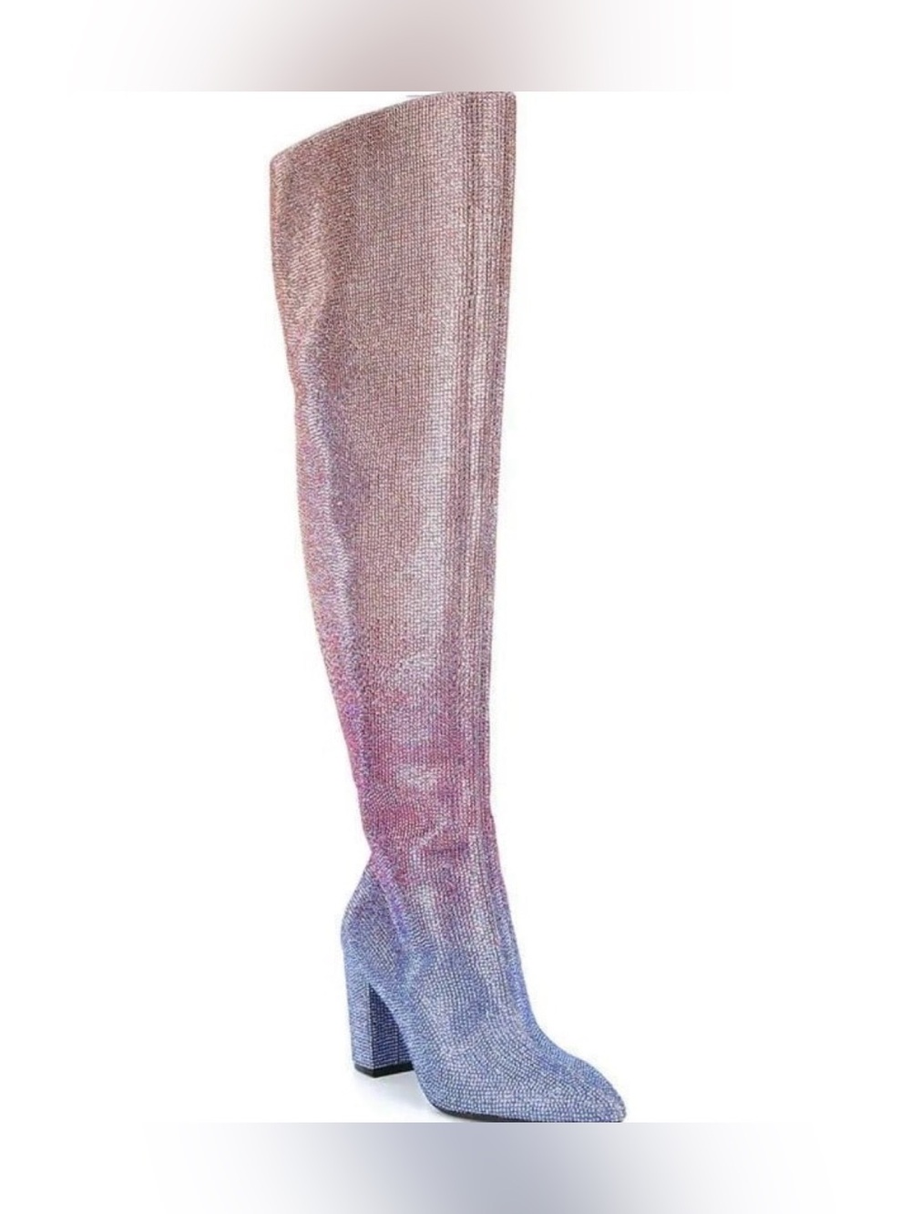Size 7 Crystal gradient embellished GB brand over the knee boot - Picture 13 of 13